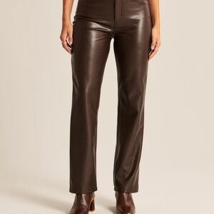 Abercrombie Brown Leather Pants